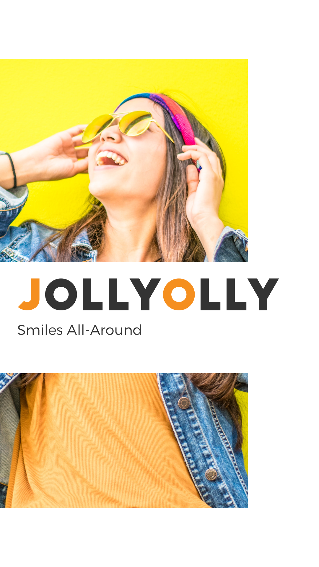 Instagram story template for design Jolly Olly. Cover image with featured image, title and slogan. By Katherine Delorme.